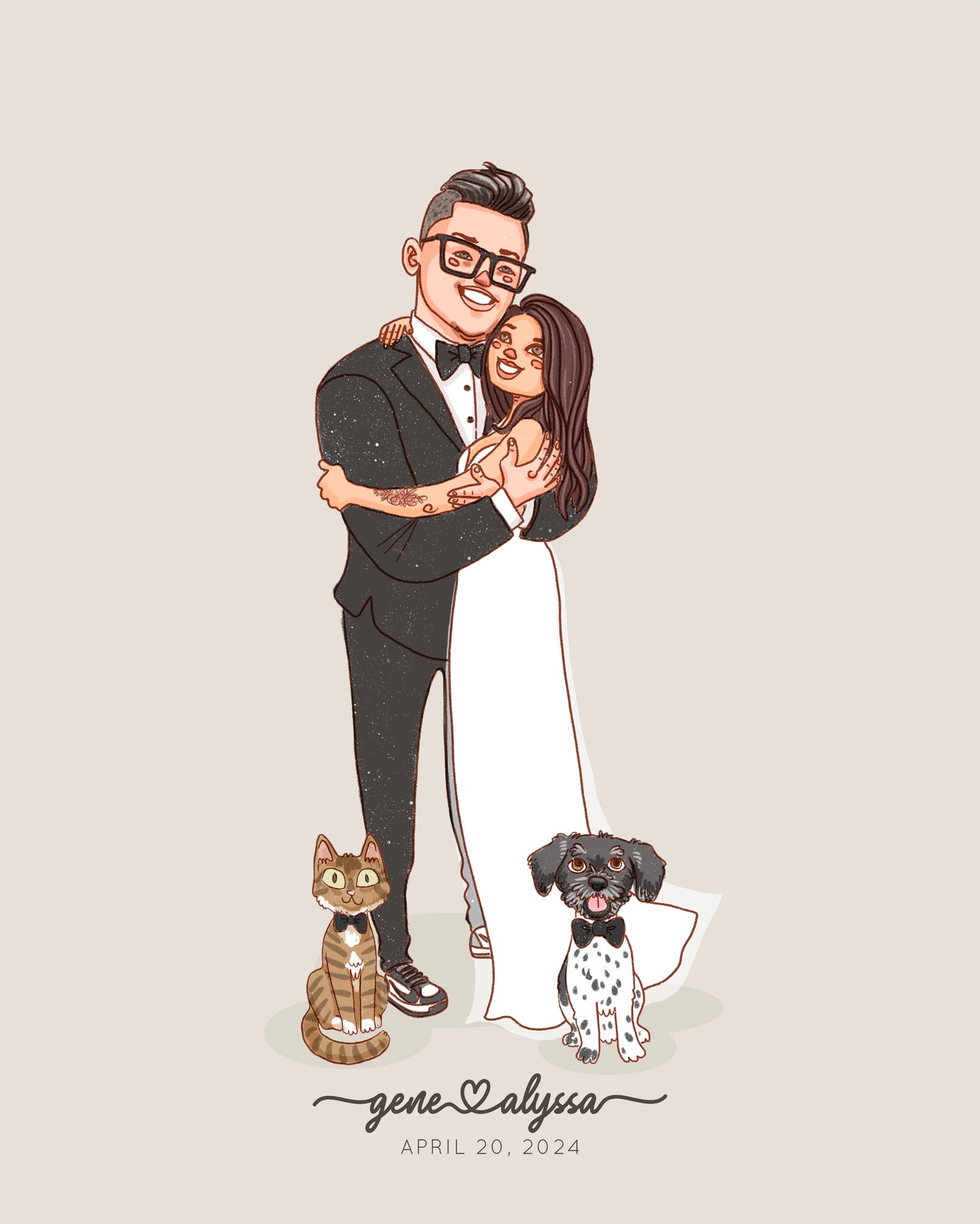 WEDDING CUSTOM PORTRAIT