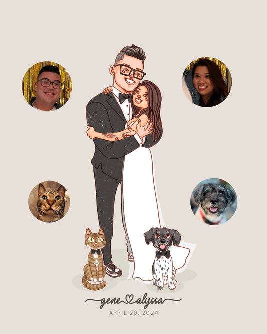 WEDDING CUSTOM PORTRAIT