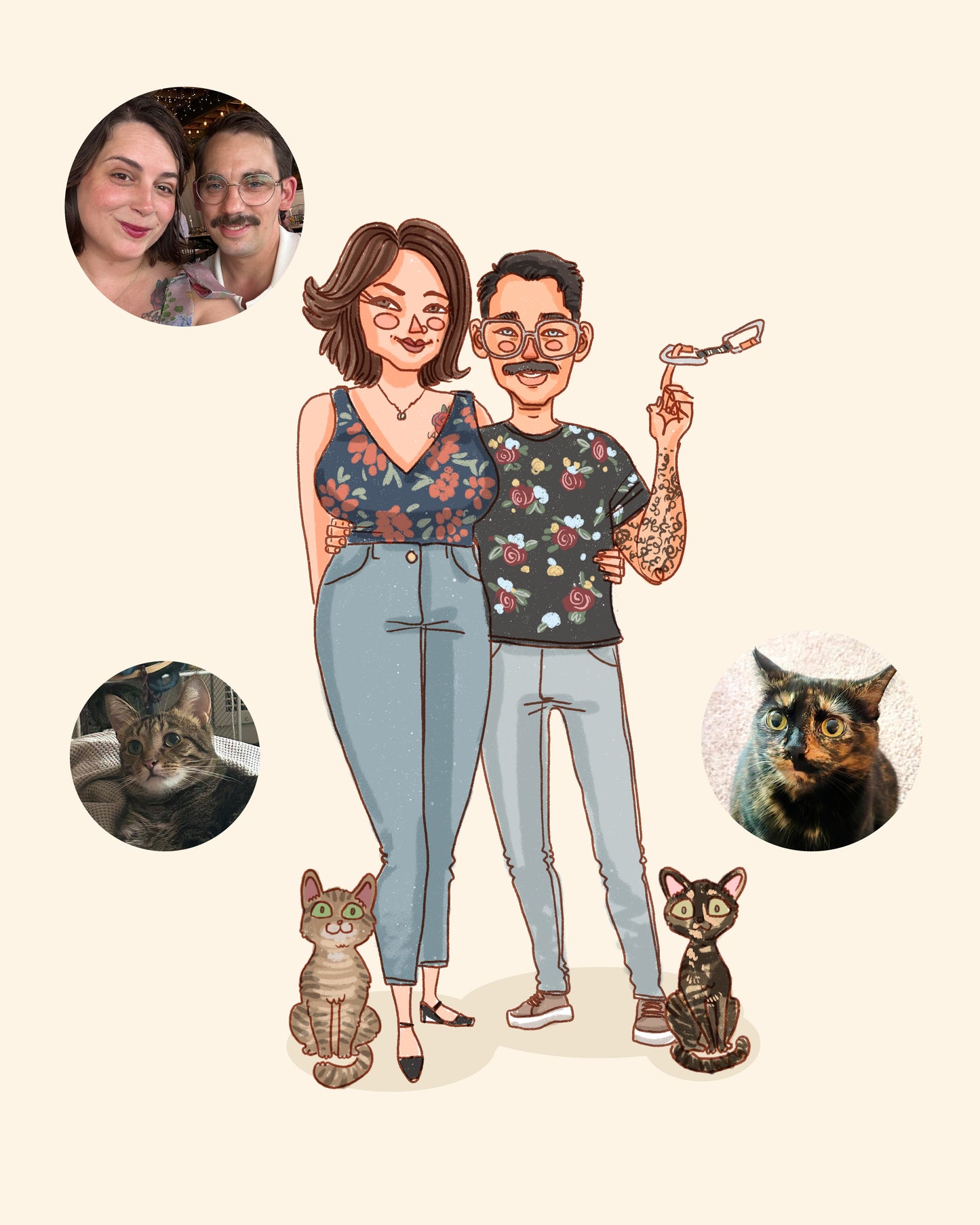 COUPLE CUSTOM PORTRAIT