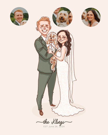 WEDDING CUSTOM PORTRAIT