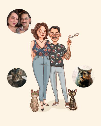 COUPLE CUSTOM PORTRAIT